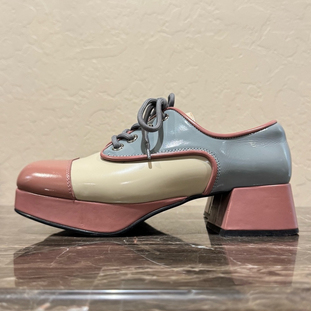 Jeffrey Campbell School Platform Wingtip Derby Shoes